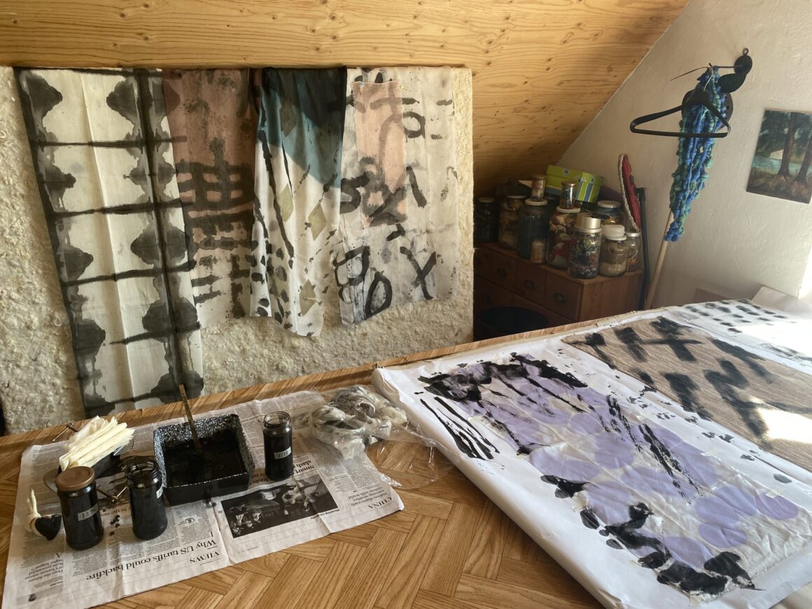 Hungary, Holland, Norway:Sumi on Fabrics